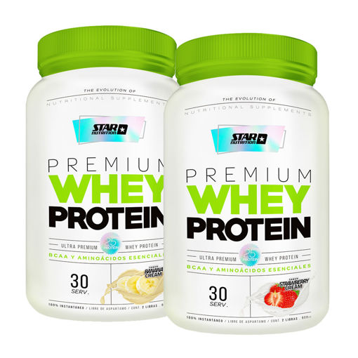 Imagen de 2 x Premium Whey Protein 2lb