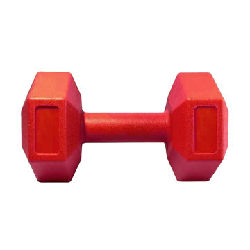 Imagen de Mancuerna Hexagonal PVC Roja