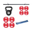 Imagen de Kit Barra 1.2mts + 24kg + Pesa Rusa + Tiraband