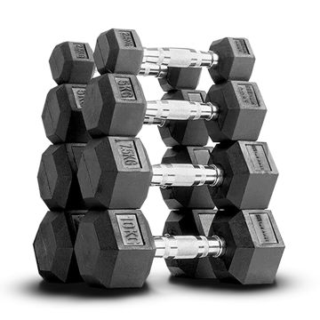 Imagen de Set Mancuernas Hexagonales 2.5 a 10kg