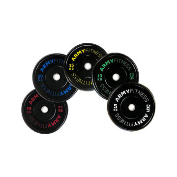 Bumper de Caucho Virgen - Pro Bumper Plate - Disco Olimpico de caucho - Army Fitness