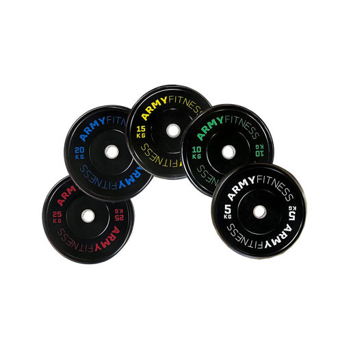 Bumper de Caucho Virgen - Pro Bumper Plate - Disco Olimpico de caucho - Army Fitness