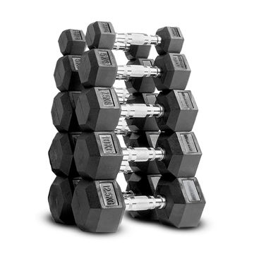 Imagen de Set Mancuernas Hexagonales 2.5 a 12.5kg