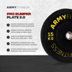 Imagen de Pro Bumper Plate 2.0 - 15 kg Caucho Virgen Iwf Standard