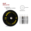Imagen de Pro Bumper Plate 2.0 - 15 kg Caucho Virgen Iwf Standard