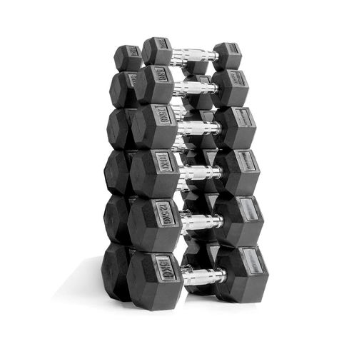 Imagen de PREVENTA Set Mancuernas Hexagonales 2.5 a 15kg