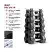 Imagen de Set Mancuernas Hexagonales 2.5 a 15kg