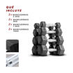 Imagen de Set Mancuernas Hexagonales 2.5 a 10kg