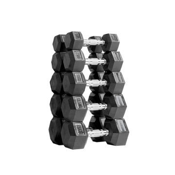 Imagen de Set Mancuernas Hexagonales 5 a 15kg