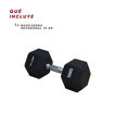Imagen de Mancuerna Hexagonal  15kg Sello Blanco