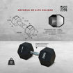 Imagen de Mancuerna Hexagonal  25kg Sello Blanco
