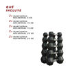 Imagen de Set Plus Mancuernas Hexagonales 5 a 25kg